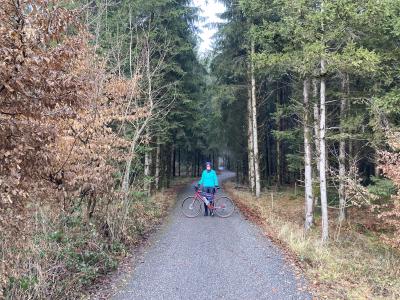 Hannah im Wald kurz vor Ranshofen